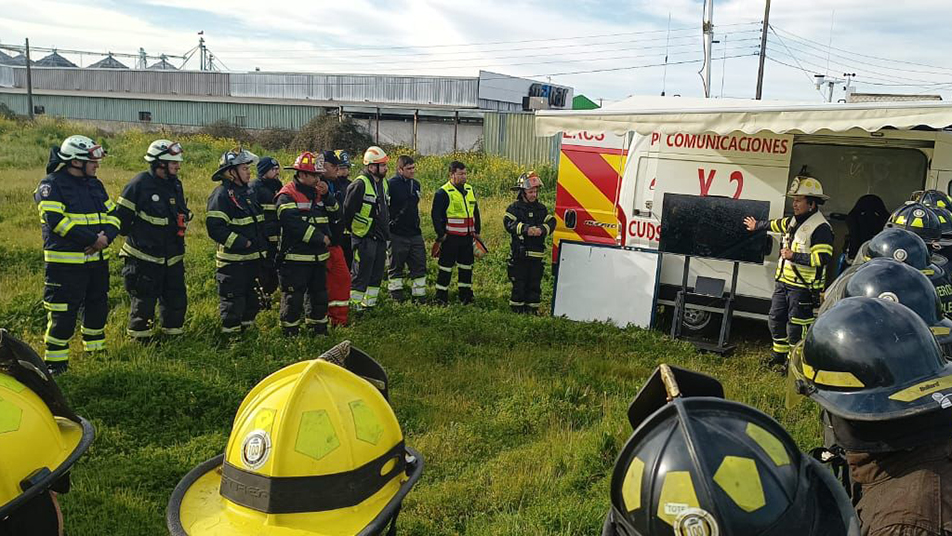 Cuerpo de Bomberos de San Carlos realizó su ejercicio anual