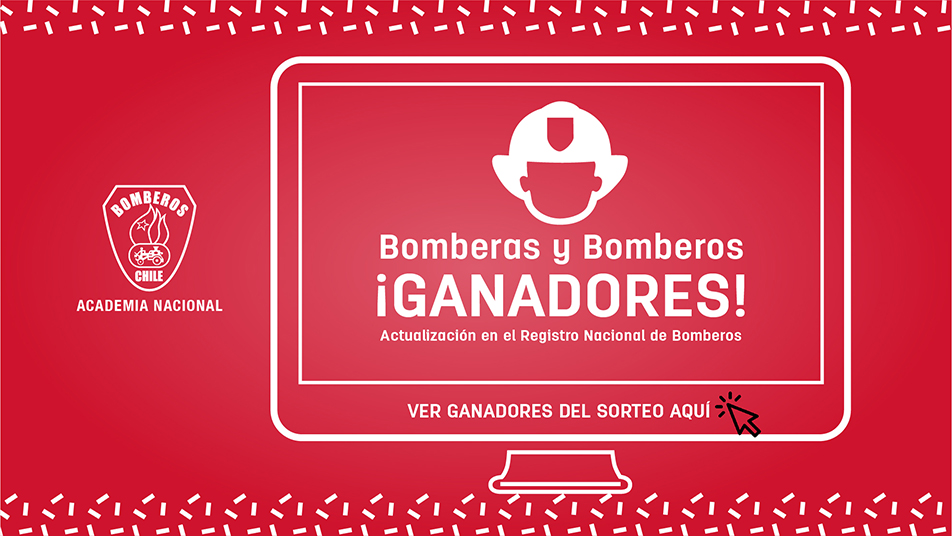 Ganadores de la campaña #ActualízateBombero a través del Registro Nacional de Bomberos