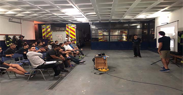 Tercera Compañía del Cuerpo de Bomberos de Arica realiza entrenamiento estándar 