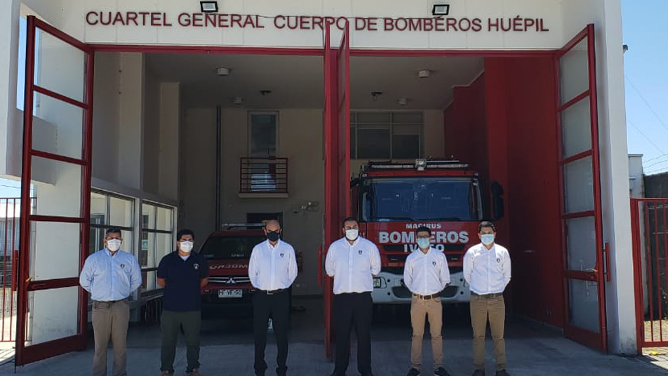 Presidente Nacional se traslada a Huépil: Reunión con Alcalde y visita al Cuerpo de Bomberos