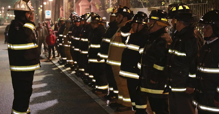 Cuerpo de Bomberos de Conchalí conmemoró el Día del Bombero