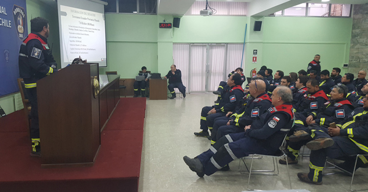 Nuevo ejercicio de movilización de grupo USAR Bomberos de Chile 