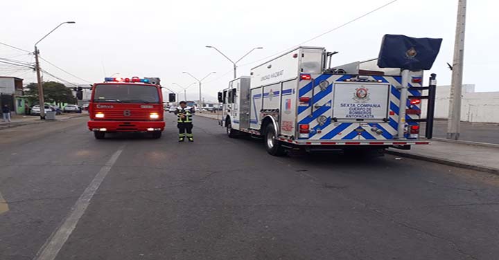 Tres compañías de Bomberos de Antofagasta trabajaron por fuga de gas