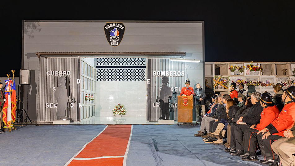 Cuerpo de Bomberos de San Rafael inaugura Mausoleo en la región del Maule