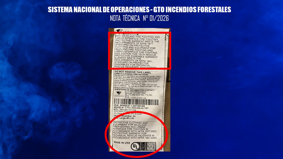 El GTO Forestal llama a utilizar uniformes normados para el combate de incendios forestales, urbanos y de interfaz estructural