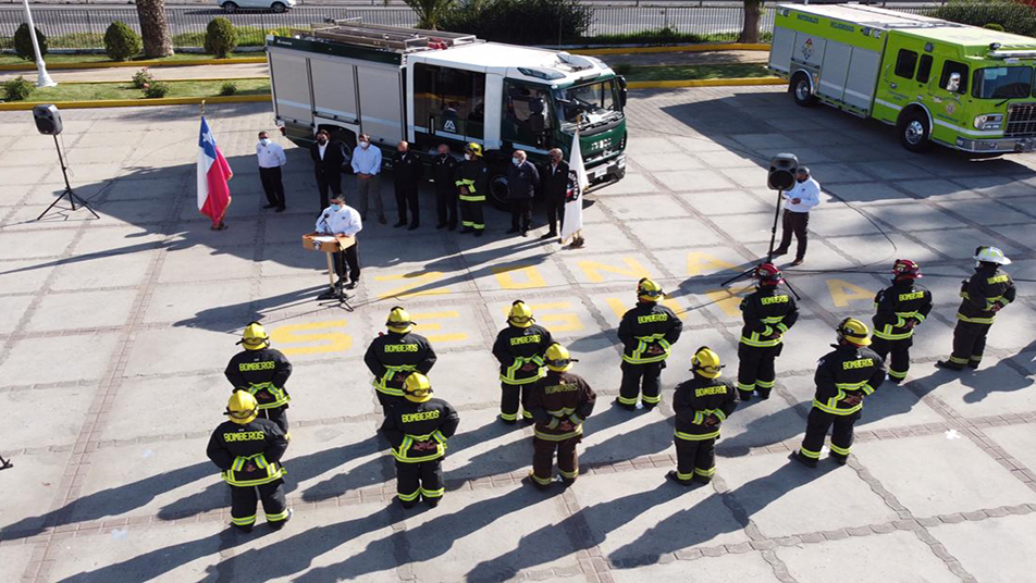 Tercera Compañía del Cuerpo de Bomberos de Melipilla recibió moderna unidad de Material Mayor