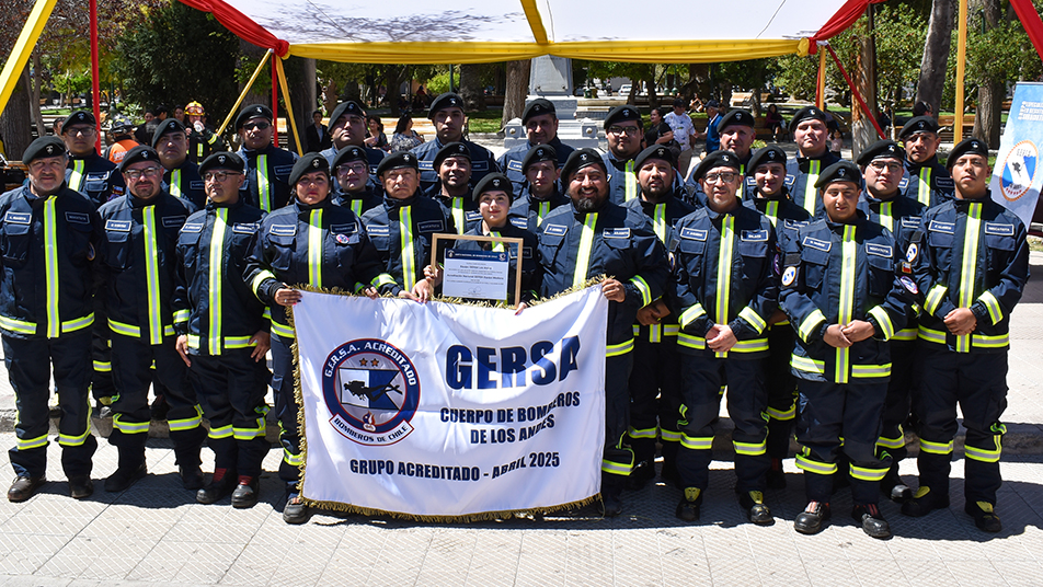 Grupo GERSA Cuerpo de Bomberos Los Andes-Calle Larga logró la acreditación