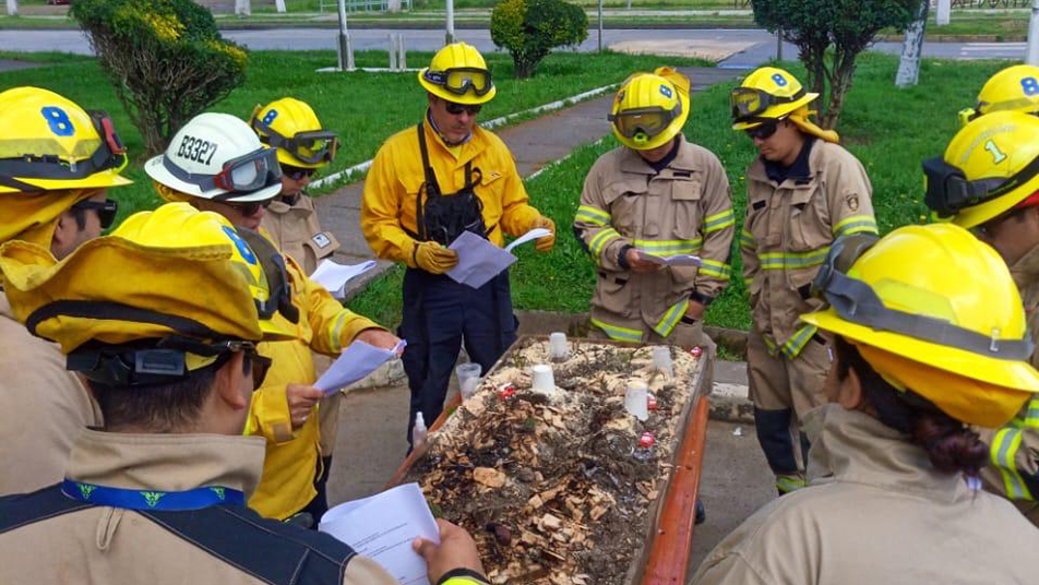 Bomberos de Talcahuano culminan con éxito curso internacional de incendios forestales
