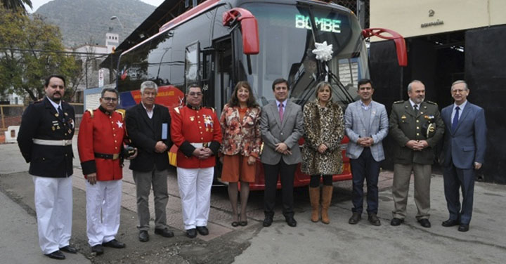 Cuerpo de Bomberos de Los Andes conmemoró 132 años de su fundación