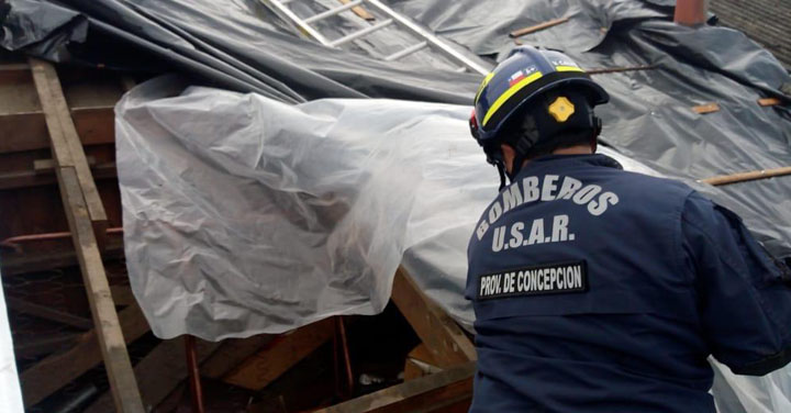 Grupo Usar Provincia de Concepción se activó tras tornado en Talcahuano