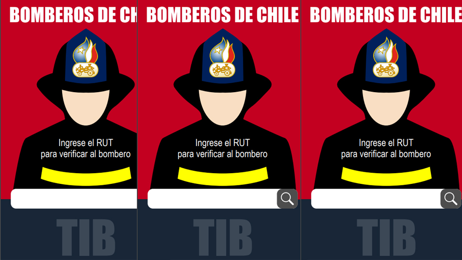 TIB digital para identificación de bomberos