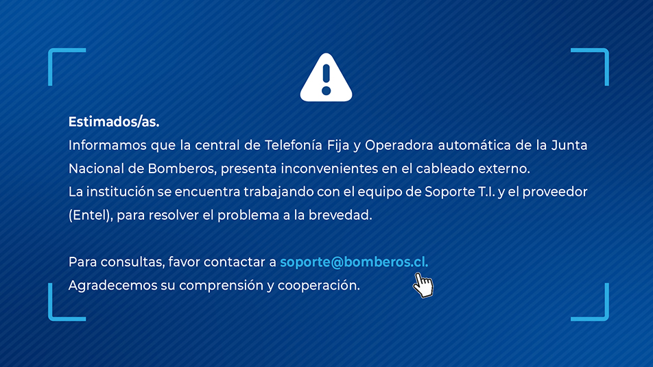 Inconvenientes central telefónica y operadora automática