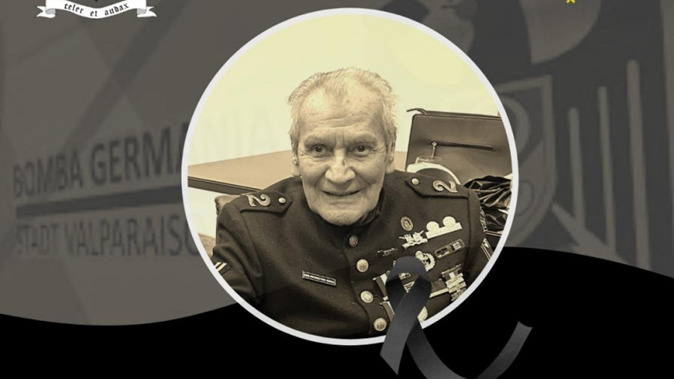Bomberos de Valparaíso comunican el fallecimiento del Bombero Honorario, Humberto Aravena Jorquera (Q.E.P.D.)