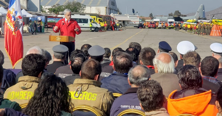 Bomberos participó en lanzamiento de histórico plan de prevención y combate de incendios forestales
