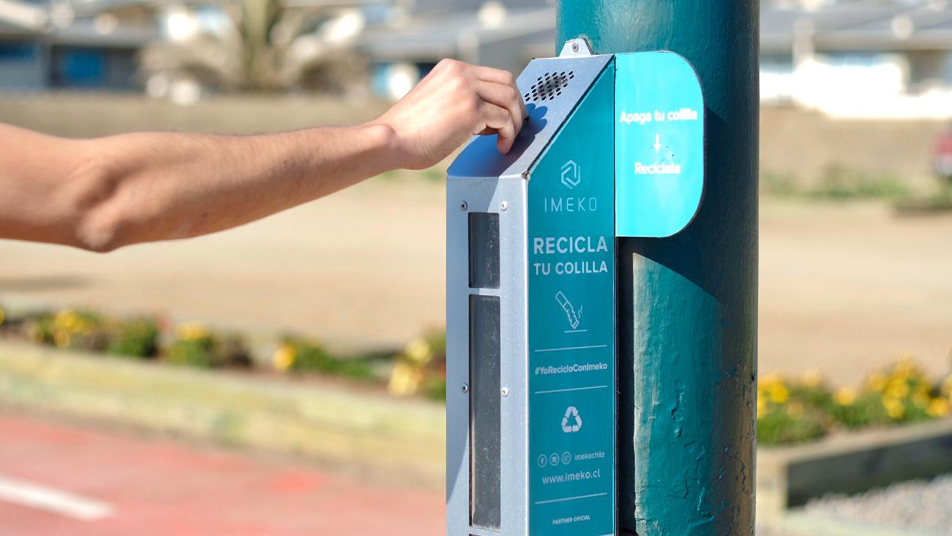 Campus Central de la ANB cuenta con contenedores para el reciclaje de colillas de cigarro