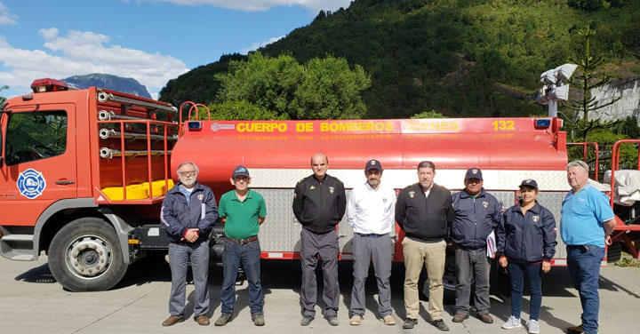 Presidente Nacional de Bomberos visitó Región de Aysén