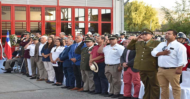 Presidente Nacional participó en la inauguración del Cuartel de Bomberos de Coltauco