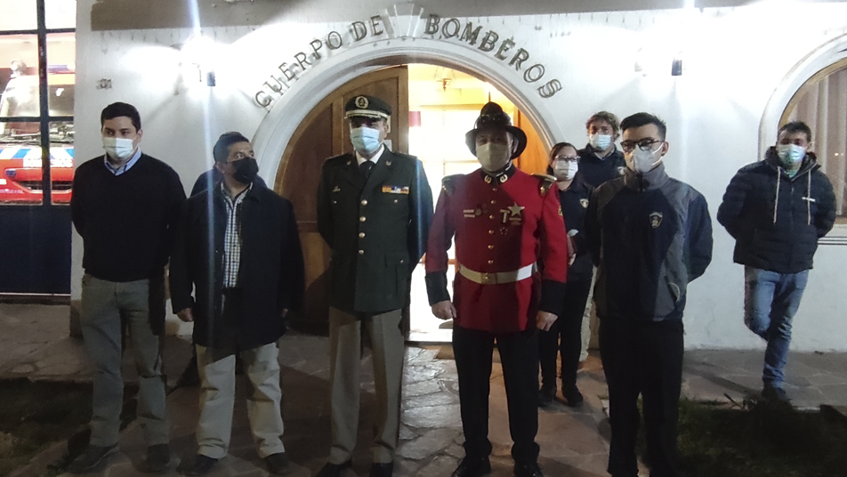 Presidente Nacional visita Cuerpos de Bomberos de la Provincia de Aconcagua