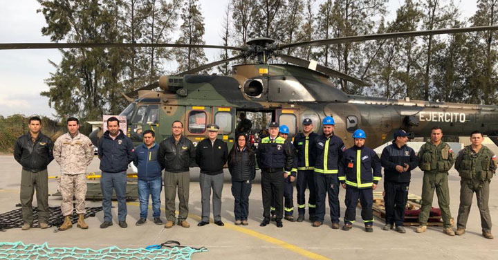 SNO realizó ejercicio de movilización de carga con la Brigada Aérea del Ejército