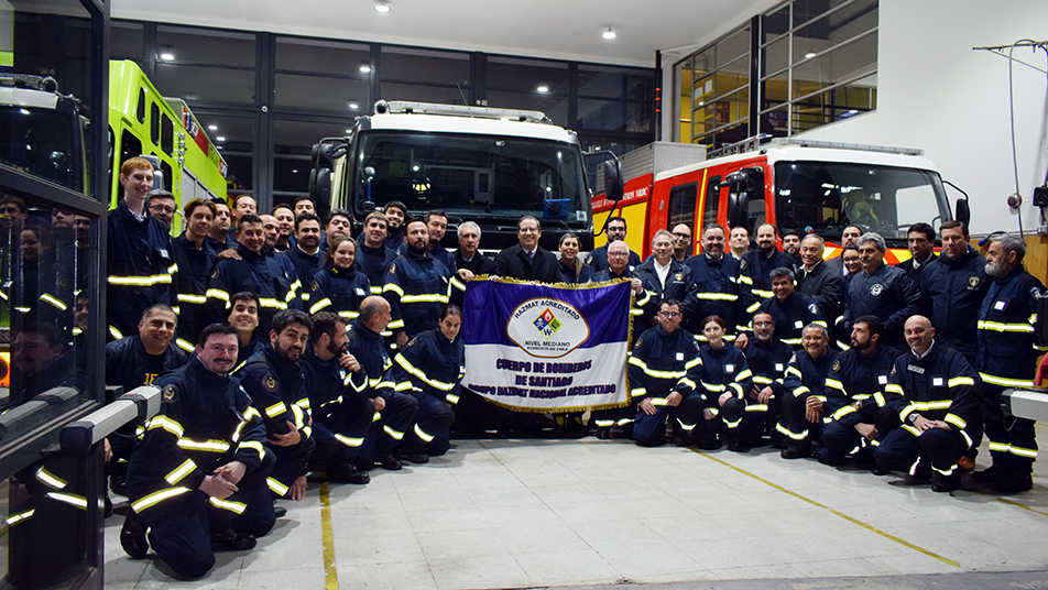 Grupo HazMat-Santiago logró su acreditación como Equipo Mediano