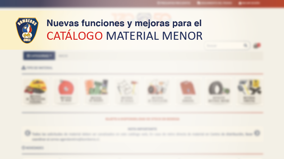 Tutorial de Nuevo Catálogo de Material Menor 