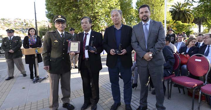 Bomberos de Lota reciben importante donación del Gobierno de Japón