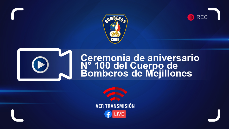 Hoy a las 19:30 horas: Ceremonia de aniversario N° 100 del Cuerpo de Bomberos de Mejillones