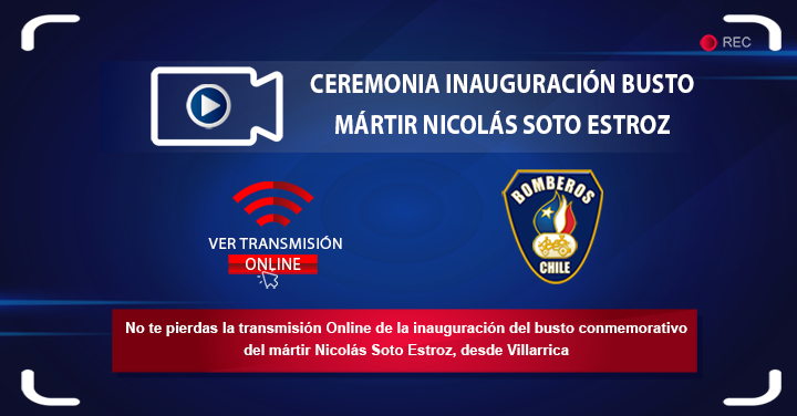 Sábado 8 transmisión Online: Ceremonia descubrimiento del busto Mártir Nicolás Soto Estroz 