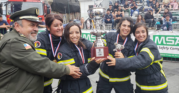 Los Equipos Chillán Fire Womans y Honorarios de la Séptima resultaron ganadores del Desafío Bomberos de Chile Zona Central