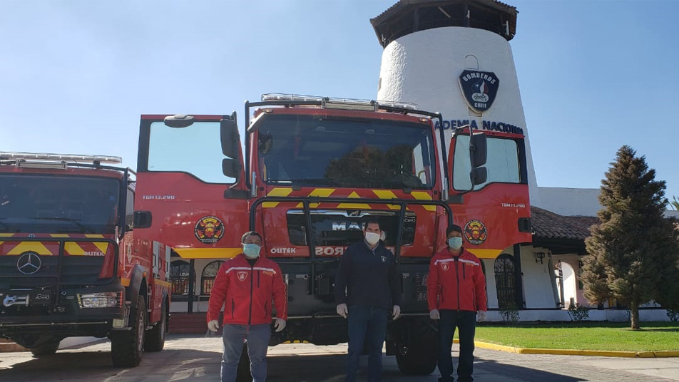 Cuerpo de Bomberos de El Palqui recibe nuevo material mayor