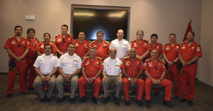 Bomberos de Chile colabora en la integración de Bomberos del Perú a OBA