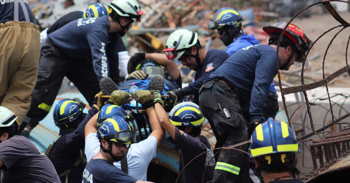 Grupo USAR de Bomberos de Iquique realizó ejercicio de búsqueda y rescate con nuevo equipamiento de alta tecnología