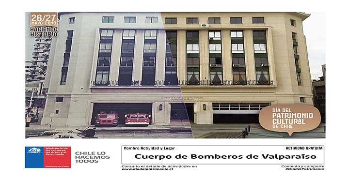 Cuerpo de Bomberos de Valparaíso participará en el Día del Patrimonio Cultural