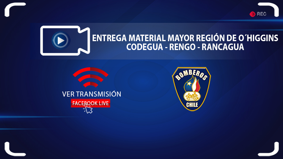 Miércoles 4 de agosto - 18:00 Horas: Ceremonia de enytrega Material Mayor Región de O´Higgins
