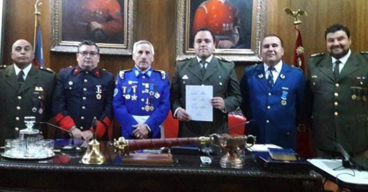 Reunión nuevo directorio Capellanía Nacional de Bomberos de Chile