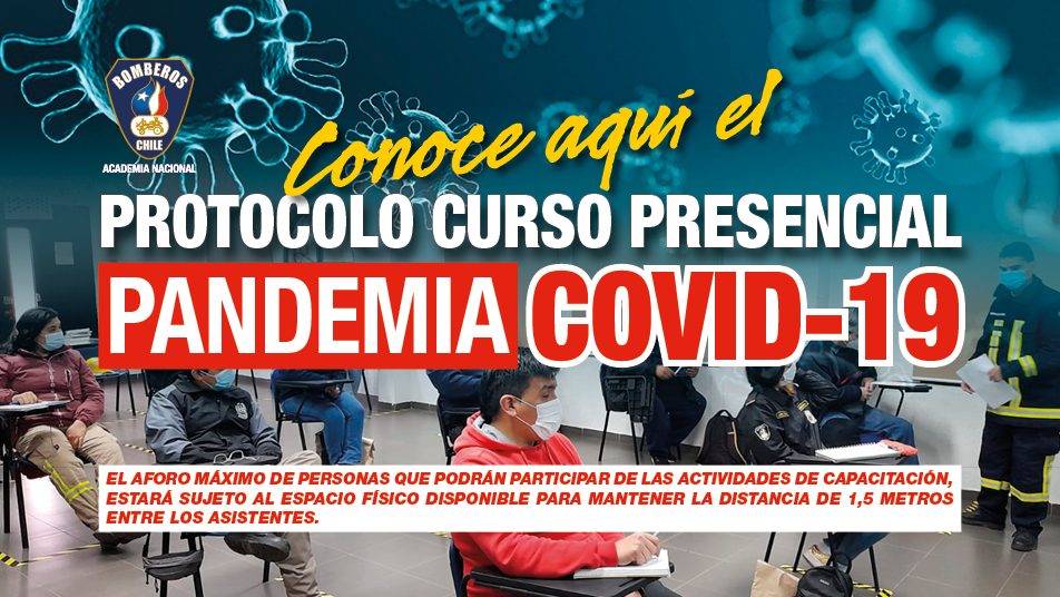 Academia Nacional de Bomberos desarrolla protocolo Covid-19 para cursos presenciales