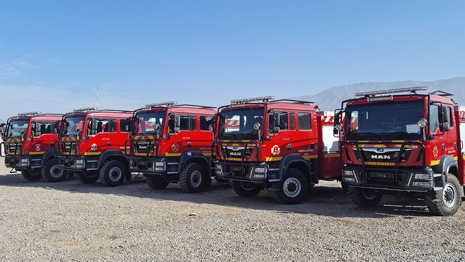 Ya están en Chile las 14 nuevas unidades para los Cuerpos de Bomberos del Maule 