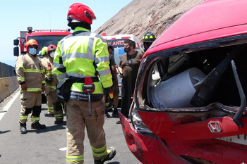 350 1 accidente alto Hospicio