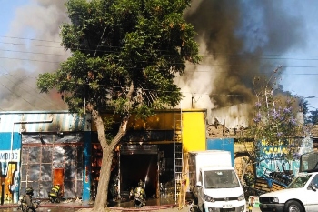 350 incendio