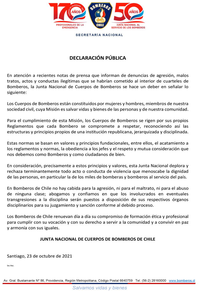 700 Declaracion Publica Agresion Cuarteles
