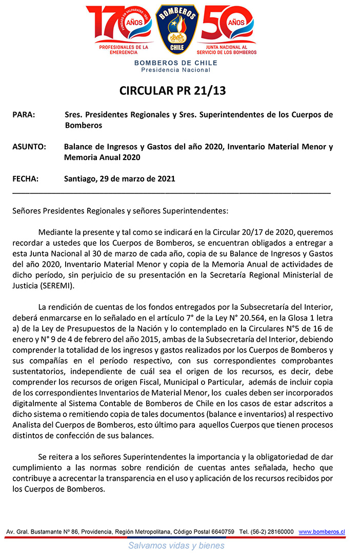 Circular PR21 Balance y Memoria Anual 2020-1