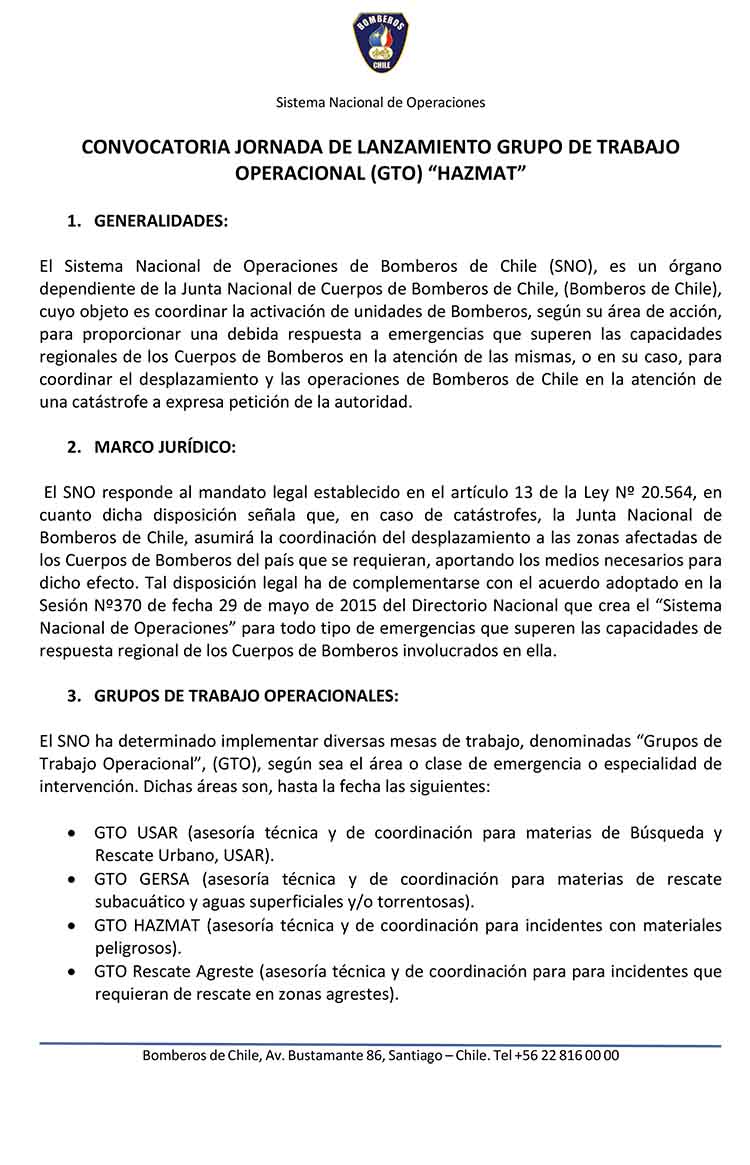 Convocatoria Lanzamiento GTO HAZMAT-1