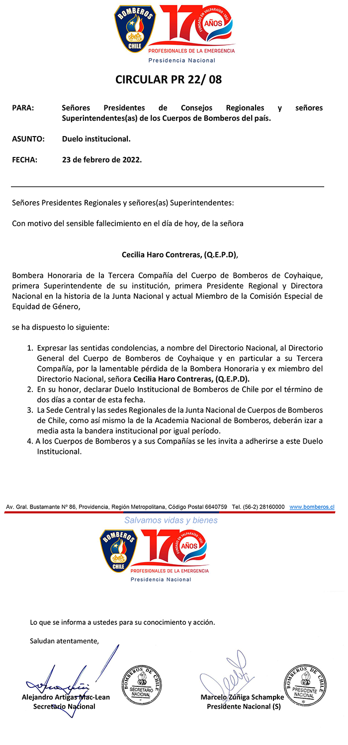 PR22 08 duelo institucional