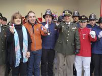 Presidente Nacional de Bomberos de Chile asistió a inauguración de cuartel en Hualañé