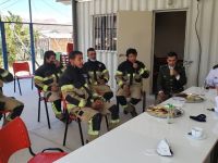 Presidente Nacional se traslada a la Región de Coquimbo para visitar el Cuerpo de Bomberos de Río Hurtado