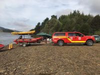 Búsqueda en laguna Huelehueico: Personal de Bomberos de Chile logra recuperar los cuerpos de las dos personas extraviadas