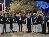 Frente al estandarte y fundadores, los Bomberos de Mejillones reafirmaron su compromiso con la ciudadanía a 100 años de su fundación