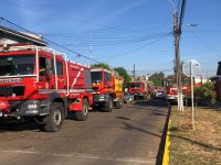 Sistema Nacional de Operaciones en fase de movilización por incendio forestal en provincia de Malleco