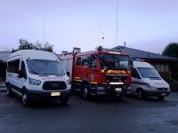 Bomberos de Futrono colocan en servicio tres nuevos unidades de Material Mayor