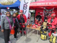 Bomberos de Valparaíso participó en Feria de Seguridad 